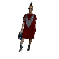 YZ1224 Women's Casual Loose Dress for Fall/Winter