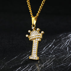 Zircon Alphabet Necklace