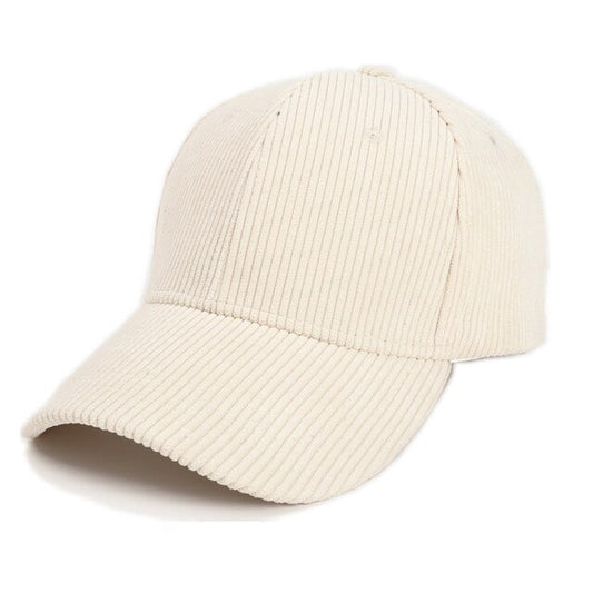 Summer Solid Corduroy Baseball Caps