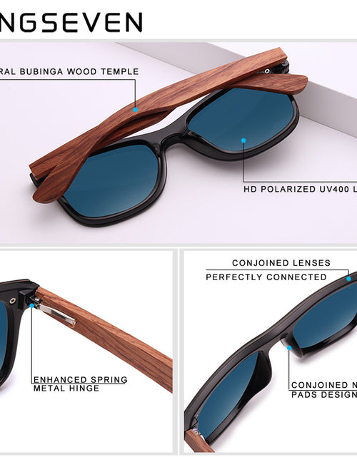 Load image into Gallery viewer, Natural Wooden Sunglasses
