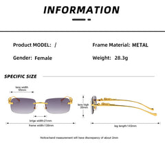 Rimless Square Sunglasses